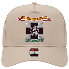 Load image into Gallery viewer, Baseball Cap - Army - 130th Station Hospital - Ribbon - DUI X 300
