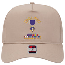 Load image into Gallery viewer, Baseball Cap - Purple Heart - WIA w Afghanistan SVC w Purple Heart Ribbon