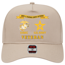 Load image into Gallery viewer, Baseball Cap - USMC - Army Veteran - EGA - Army Star X 300