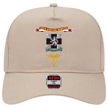 Load image into Gallery viewer, Baseball Cap - Army - 130th Station Hospital - Ribbon - DUI - Army Medical Corps Branch X 300