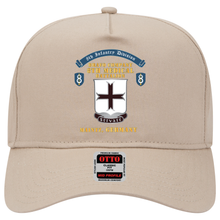 Load image into Gallery viewer, Baseball Cap - Bravo Company - 8th Medical Battalion, 8th Infantry Division Scroll - Maintz Germany X 300