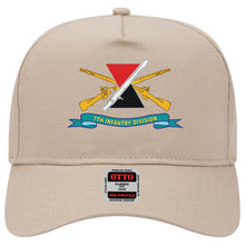 Load image into Gallery viewer, Baseball Cap - 7th Infantry Division - DUI w Br - Ribbon X 300