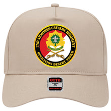 Load image into Gallery viewer, Baseball Cap - 2nd Armored Cavalry Regiment DUI - Red White - Operation Desert Storm