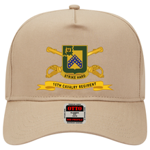Load image into Gallery viewer, Baseball Cap - 16th Cavalry Regiment w Br - Ribbon