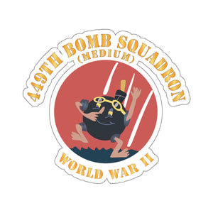Kiss-Cut Stickers  - AAC - 449th Bomb Squadron - Medium - WWII X 300