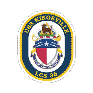 Kiss-Cut Stickers - USS Kingsville (LCS- 36) X 300