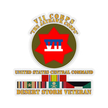 Load image into Gallery viewer, Kiss-Cut Stickers - VII Corps - US Central Command - Desert Storm Veteran