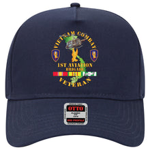 Load image into Gallery viewer, Baseball Cap - Vietnam Combat Cavalry Veteran w 1st Aviation Bde SSI V1