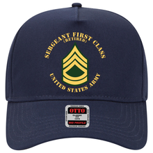 Load image into Gallery viewer, Baseball Cap - Army - Sergeant First Class - SFC - Retired - Flat X 300
