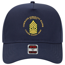 Load image into Gallery viewer, Baseball Cap - Army - Command Sergeant Major - CSM - Retired - Flat X 300