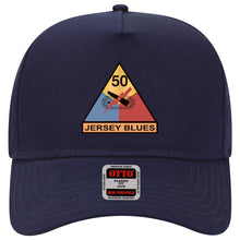 Load image into Gallery viewer, Baseball Cap - 50th Armored Division - Jersey Blues wo Txt X 300