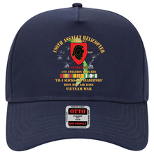 Load image into Gallery viewer, Baseball Cap - Army - 190th Assault Helicopter Company - SSI - Red- Gladiators - Bien Hoa Air Base, w VN SVC X 300