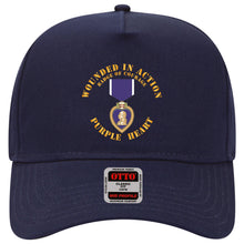 Load image into Gallery viewer, Baseball Cap - Wounded in Action - Purple Heart - Badge of Courage X 300