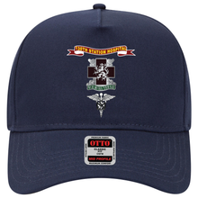 Load image into Gallery viewer, Baseball Cap - Army - 130th Station Hospital - Ribbon - DUI - Army Medical Service Corps Branch X 300