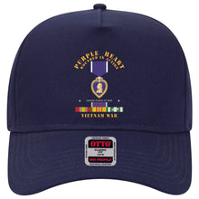 Load image into Gallery viewer, Baseball Cap - Purple Heart - WIA w VN SVC w Purple Heart Ribbon