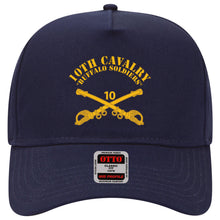 Load image into Gallery viewer, Baseball Cap - 10th Cav Regt - Buffalo Soldiers w Cav Br - Flat
