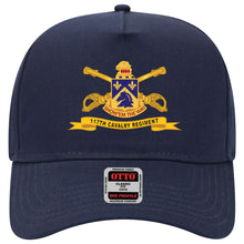 Load image into Gallery viewer, Baseball Cap - 117th Cavalry Regiment w Br - Ribbon