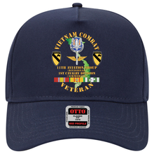 Load image into Gallery viewer, Baseball Cap - Army - Vietnam Combat Cavalry Veteran w 11th Aviation Group - 1st Cav Div X 300