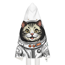 Load image into Gallery viewer, Youth Hooded Towel- Astronaut Cat