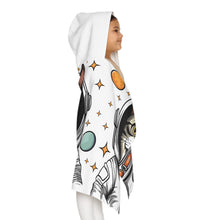 Load image into Gallery viewer, Youth Hooded Towel- Astronaut Cat