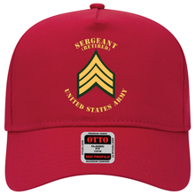 Load image into Gallery viewer, Baseball Cap - Army - Sergeant - SGT - Retired - Flat X 300