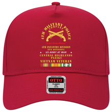 Load image into Gallery viewer, Baseball Cap - Army - 4th Military Police Co, - Iron Guardians - 4th Infantry Div - Vietnam Veteran w VN Service X 300