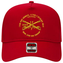 Load image into Gallery viewer, Baseball Cap - 7th Sqn 17th Cavalry Regiment - HHT - Stetson