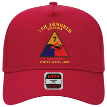 Load image into Gallery viewer, Baseball Cap - SSI - 7th Armored Division - Lucky Seventh - US Army