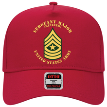 Load image into Gallery viewer, Baseball Cap - Army - Sergeant Major - SGM - Retired - Flat X 300