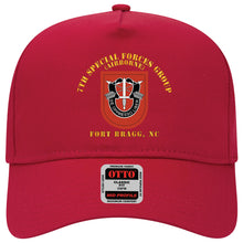 Load image into Gallery viewer, Baseball Cap - 7th Special Forces Group w Flash - FBNC