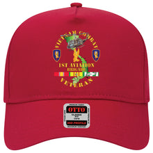 Load image into Gallery viewer, Baseball Cap - Vietnam Combat Cavalry Veteran w 1st Aviation Bde SSI V1