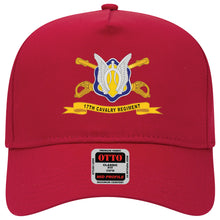 Load image into Gallery viewer, Baseball Cap - 17th Cavalry Regiment w Br - Ribbon