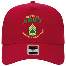 Load image into Gallery viewer, Baseball Cap - Army - ARMY - SFC - Retired