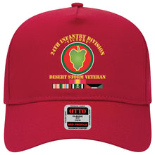 Load image into Gallery viewer, Baseball Cap - 24th Infantry Division - Desert Storm Veteran X 300
