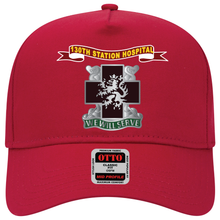 Load image into Gallery viewer, Baseball Cap - Army - 130th Station Hospital - Ribbon - DUI X 300