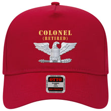 Load image into Gallery viewer, Baseball Cap - Colonel - Retired X 300 - Hat