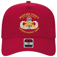 Load image into Gallery viewer, Baseball Cap - Military Police Branch w Jumpmaster Airborne Badge