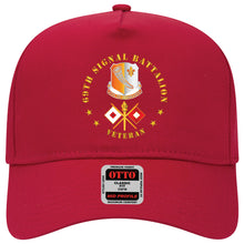 Load image into Gallery viewer, Baseball Cap - 69th Signal Battalion - Veteran w DUI - Branch