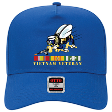 Load image into Gallery viewer, Baseball Cap - Navy - Seabee - Bee Only w VN SVC wo DS V1