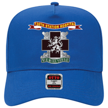 Load image into Gallery viewer, Baseball Cap - Army - 130th Station Hospital - Ribbon - DUI X 300