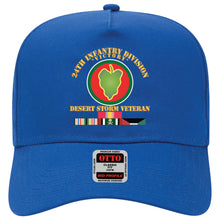 Load image into Gallery viewer, Baseball Cap - 24th Infantry Division - Desert Storm Veteran X 300