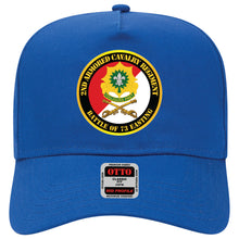 Load image into Gallery viewer, Baseball Cap - 2nd Armored Cavalry Regiment DUI - Red White - Battle of 73 Easting