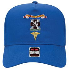 Load image into Gallery viewer, Baseball Cap - Army - 130th Station Hospital - Ribbon - DUI - Army Medical Corps Branch X 300