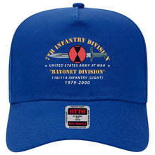 Load image into Gallery viewer, Baseball Cap - 7th Infantry Division - Bayonet Division w Bayonet - 11B-11A INFANTRY (LIGHT) 1979-2000 X 300