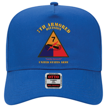 Load image into Gallery viewer, Baseball Cap - SSI - 7th Armored Division - Lucky Seventh - US Army