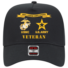 Load image into Gallery viewer, Baseball Cap - USMC - Army Veteran - EGA - Army Star X 300