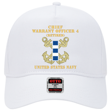 Load image into Gallery viewer, Baseball Cap - Navy - Chief Warrant Officer 4 - CW04 - Retired