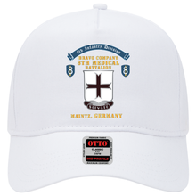 Load image into Gallery viewer, Baseball Cap - Bravo Company - 8th Medical Battalion, 8th Infantry Division Scroll - Maintz Germany X 300