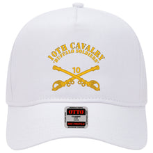 Load image into Gallery viewer, Baseball Cap - 10th Cav Regt - Buffalo Soldiers w Cav Br - Flat