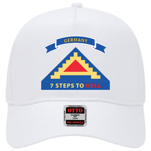 Load image into Gallery viewer, Baseball Cap - 7th United States Army w 7 Steps Hell w Scroll X 300